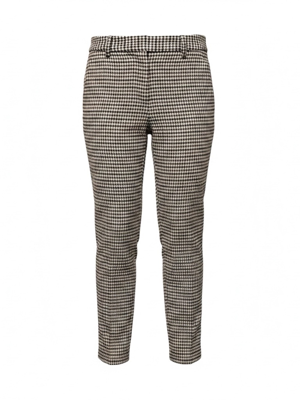 Theory Black & White Houndstooth Slim Pants